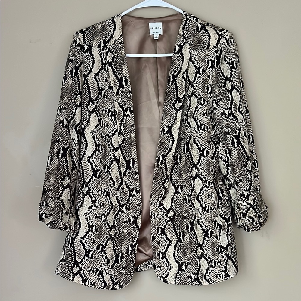 Ellison Snake Print Blazer